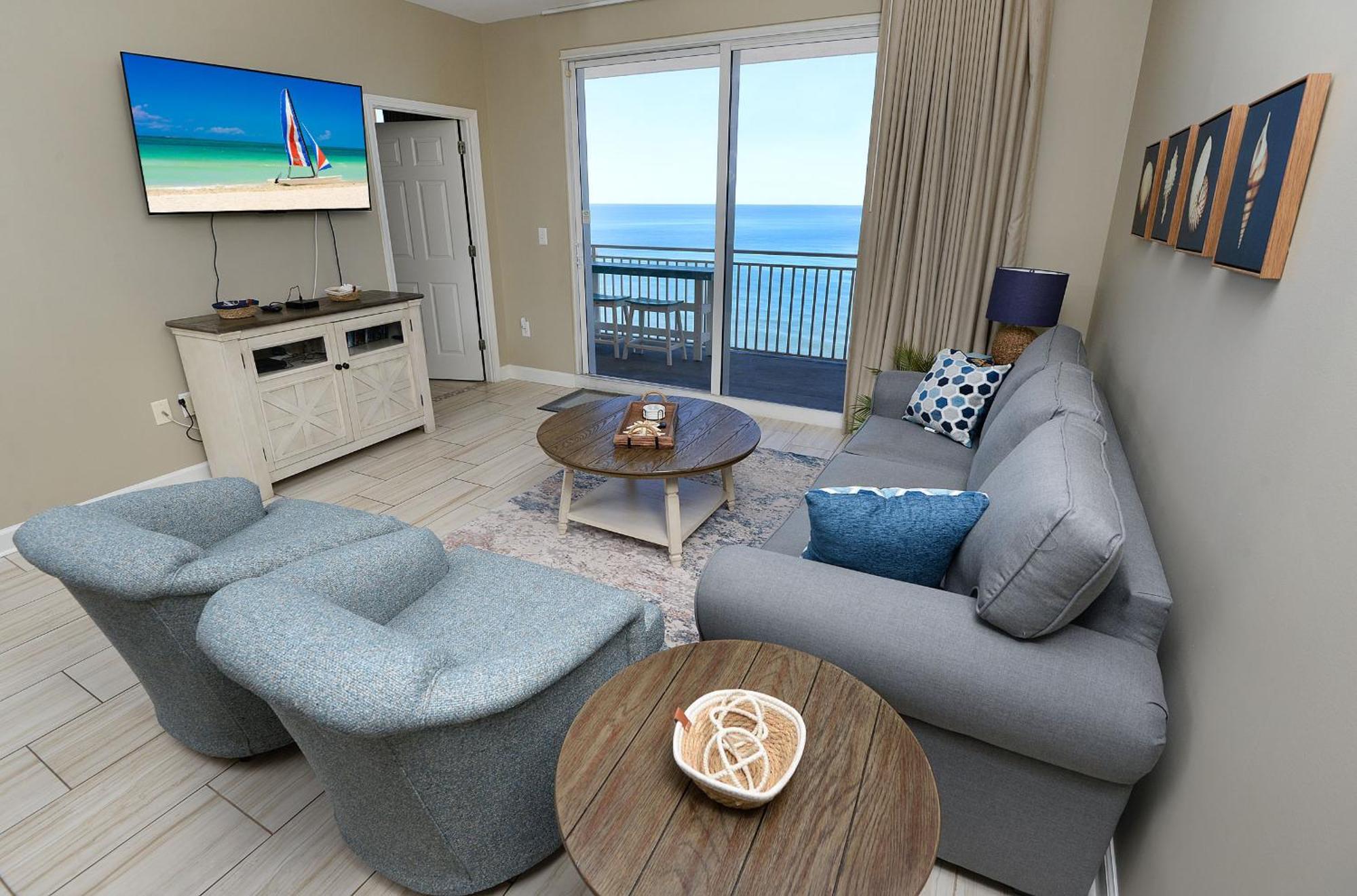Beachfront Oasis At Splash Resort And Condos Panama City Beach Bagian luar foto