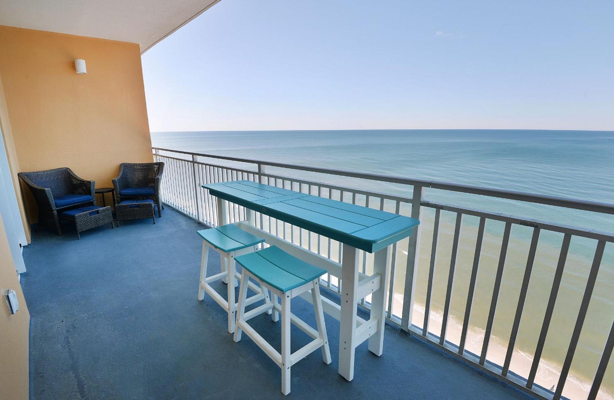 Beachfront Oasis At Splash Resort And Condos Panama City Beach Bagian luar foto
